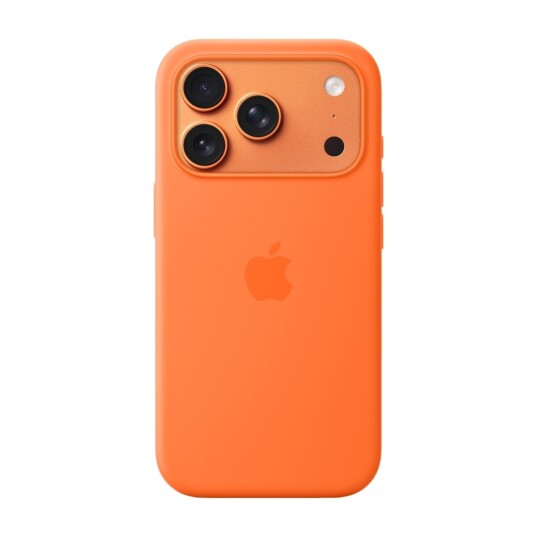 Apple iPhone 17 Pro Silikondeksel MagSafe Oransje Apple iPhone 17 Pro Silikondeksel MagSafe Oransje