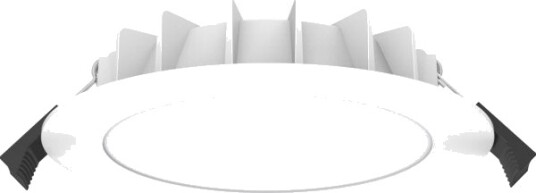 Base Downlight Ø110 10W 850 1000Lm Cct 3000 3500 4000K Ral9016 Udskæringsmål = Ø90 95Mm.