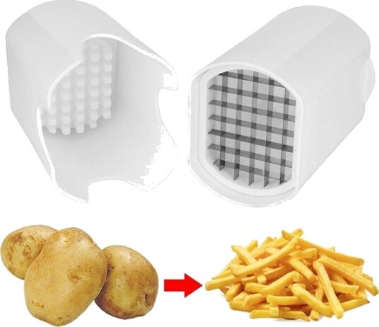 Pommes frites skjærer i rustfritt stål