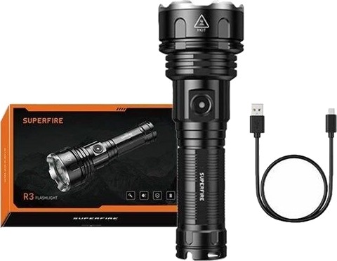 Superfire flashlight R3 P90 2000lm USB