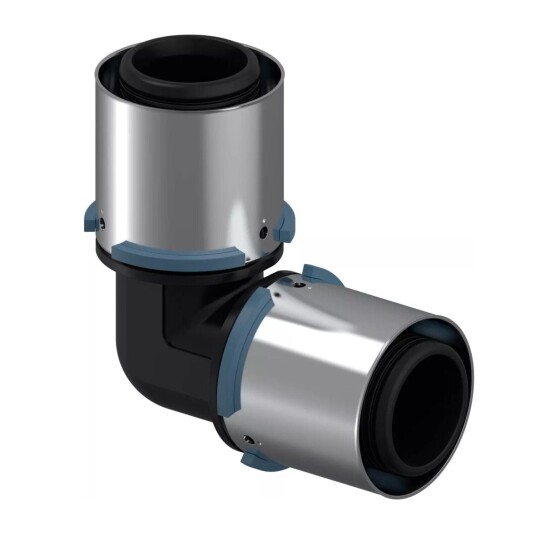 Uponor S-Press 90° Pressvinkel 40 mm i PPSU med Rustfritt Stål