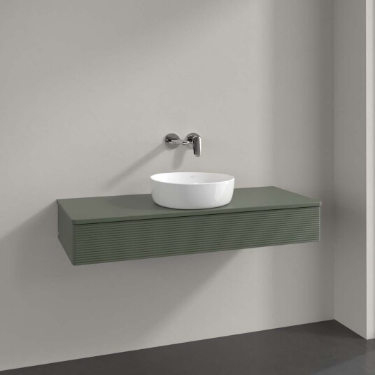 Villeroy & Boch  Antao Servantskap med 1 skuff 120x50x19 cm u/lys Grønn Matt
