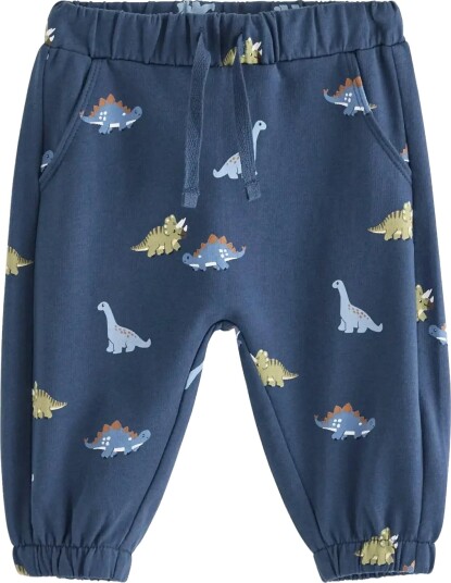 Lindex Joggers With Dinosaurs Navy 92