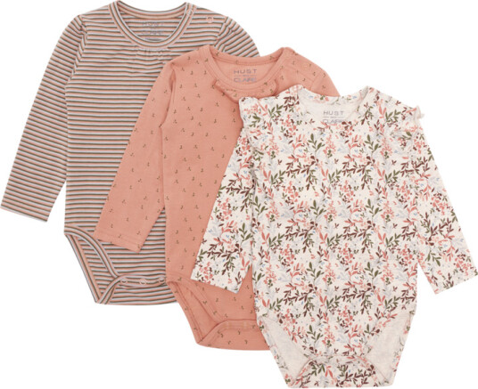 Hust and Claire  Blue Body 3 Pack Café rose (68 / 6 mnd)