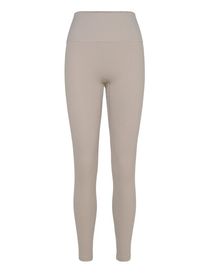 New Balance Ribbed High Rise Legging 27" Beige L