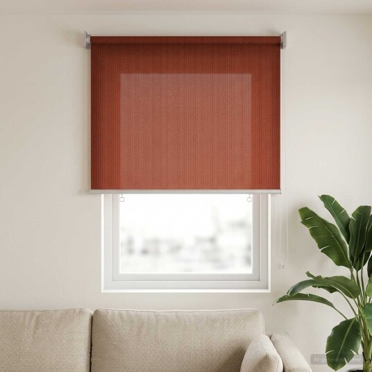 vidaXL Utendørs Rullegardin 90% UV-blokk Terracotta 100 x 140 cm HDPE