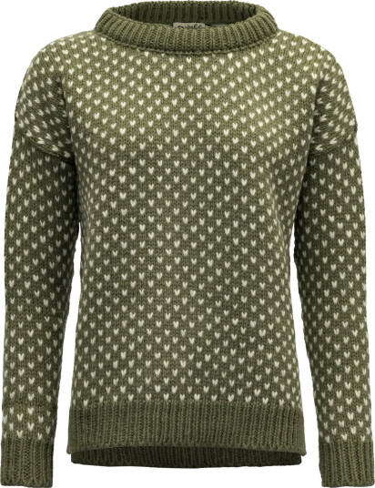 Devold Nordsjø Split Seam Sweater Olive M Devold Nordsjø Split Seam Sweater Olive M