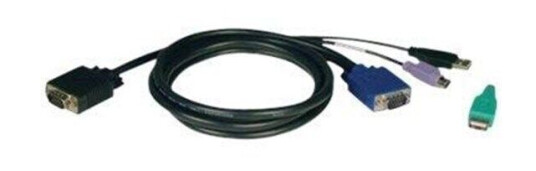 Tripp Lite 10ft USB / PS2 Cable Kit for KVM Switches B040 / B042 Series KVMs 10' - keyboard / video / mouse (KVM) cable kit - 3 m