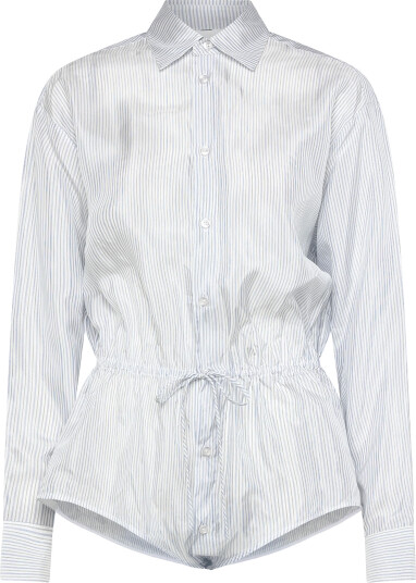 BETTTER Lining Shirt Tie Bodysuit Blue L BETTTER Lining Shirt Tie Bodysuit Blue L