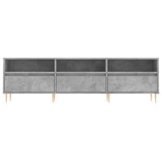 vidaXL TV-benk betonggrå 150x30x44,5 cm konstruert tre 8720845874995