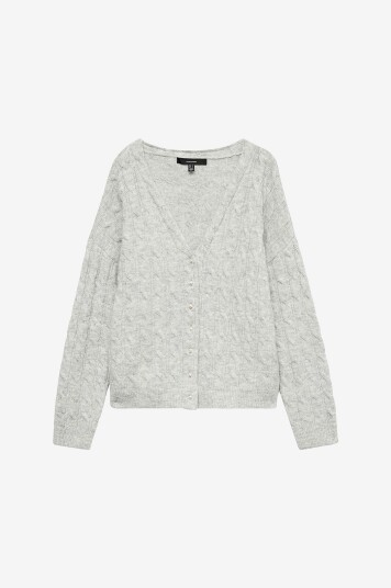 Vero Moda Kardigan vmMarlin LS V neck Cardigan Grå Vero Moda Kardigan vmMarlin LS V neck Cardigan Grå
