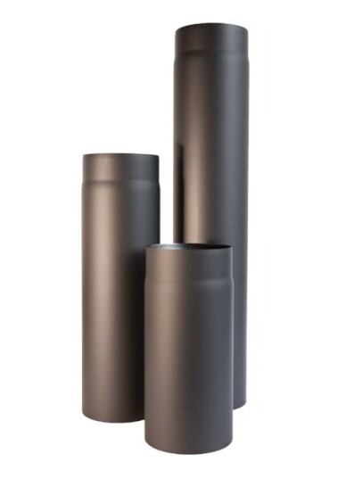 Ø150mm Peisrør rett grå