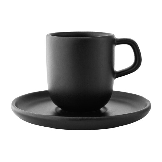Eva Solo Nordic Kitchen espressokopp med fat Sort