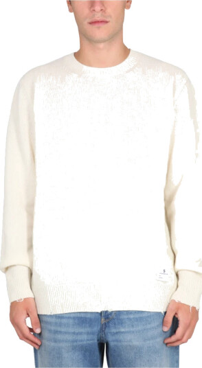 Department Five Herre Strikkevarer Hvit M, Department Five Herre Strikkevarer Hvit M,