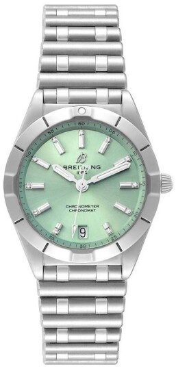 Breitling Dameklokke A77310101L1A1 Chronomat 32 Grønn/Stål Ø32 mm