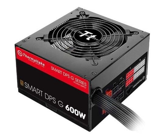 Thermaltake Smart DPS G 600W Bronze Strømforsyning (PSU) - 600 Watt - 120 mm - 80 Plus Bronze sertifisert Thermaltake Smart DPS G 600W Bronze Strømforsyning (PSU) - 600 Watt - 120 mm - 80 Plus Bronze sertifisert