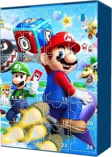 Varm 2025 Julekalender 2024 med 24 deler Mario Jul 24 dagers nedtellingskalender