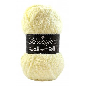 Scheepjes Sweetheart Soft Garn Unicolor 25 Vaniljegul