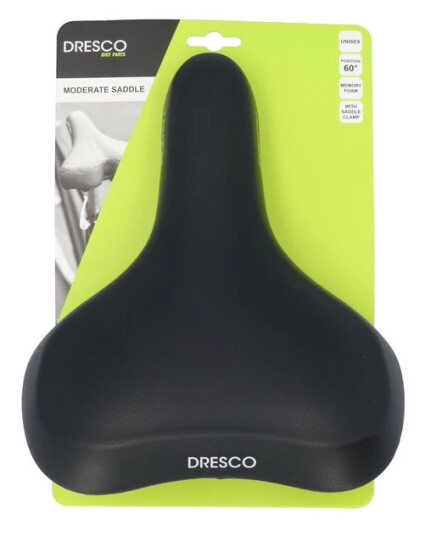 Dresco Towny Sykkelsete Memory Foam - Svart
