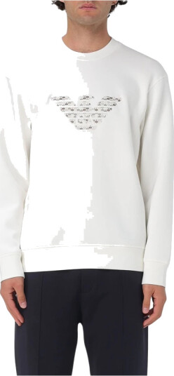 Emporio Armani Herre Gensere & Hettegensere Hvit L, Emporio Armani Herre Gensere & Hettegensere Hvit L,
