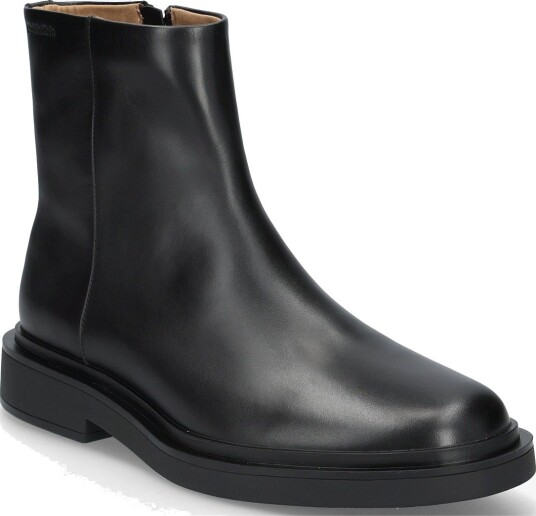 Calvin Klein Sq Rubber Zip Boot Lth   TRIPLE BLACK   43 x 43