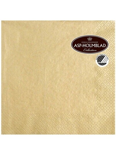 Asp Holmblad Servietter Gold