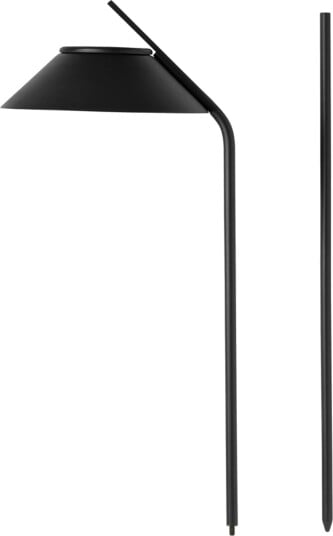 Stelton Vinkel solcellelampe med stativ svart