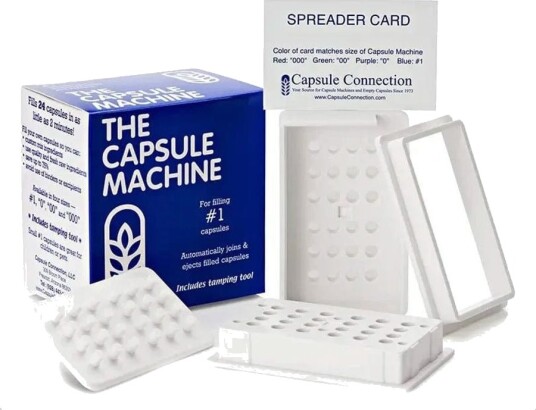 Kapselmaskin størrelse #1 ca 250 400mg per kapsel Kapselmaskin størrelse #1 ca 250 400mg per kapsel