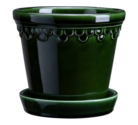 Bergs Potter København krukke glassert Ø18 cm Grønn Bergs Potter København krukke glassert Ø18 cm Grønn