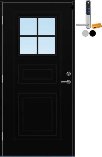 Ytterdør Bygg1 Utvik Cotswold med Yale Doorman Classic Home Ytterdør Bygg1 Utvik Cotswold med Yale Doorman Classic Home