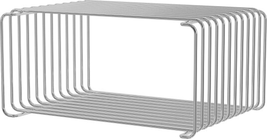 Montana Panton Bokhylle i Halv Høyde med Tråd 43 Stk. – Krom 17,2 cm x 25,7 cm Montana Panton Bokhylle i Halv Høyde med Tråd 43 Stk. – Krom 17,2 cm x 25,7 cm