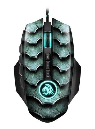 Sharkoon Drakonia II - mouse - USB - green - Mus - Optisk - 12 - Grønn