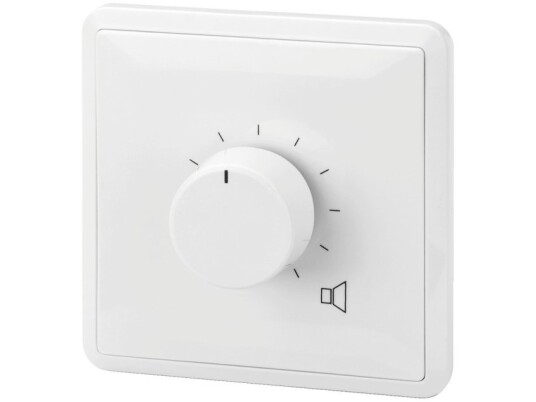 Monacor Att-3100Peu, Rotasjonsvolumkontroll, Vegg-Montert, Hvit, 20 - 18000 Hz, 100 W, 80 Mm Monacor Att-3100Peu, Rotasjonsvolumkontroll, Vegg-Montert, Hvit, 20 - 18000 Hz, 100 W, 80 Mm