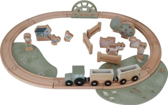 Little Dutch Little Farm TogOg Sporsett Little Farm 1,5 År Tre Flerfarget