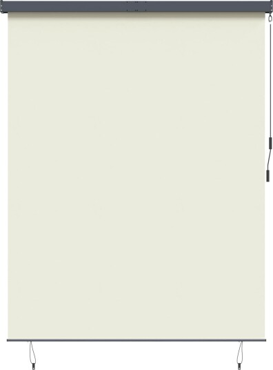  Utendørs Rullegardin Striped Manual Krem 200 x 250 cm stoff