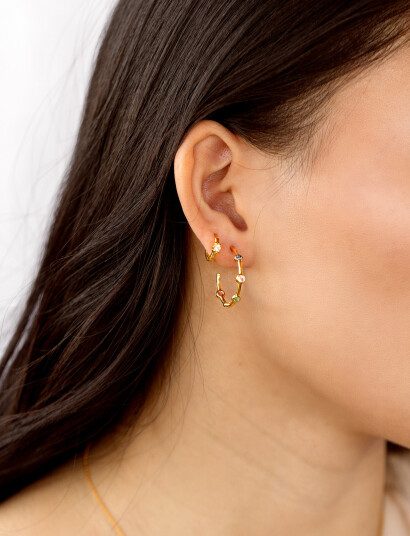 Syster P Mini Princess Hoops Gold   Gold   
