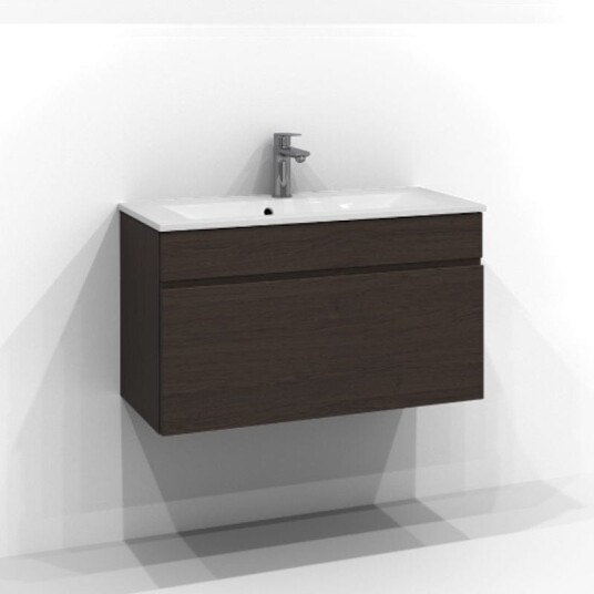 Svedbergs Poem Profil Servantskap D35 med 1 Skuff Brun ask / 80cm
