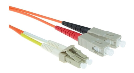 Act 5 Meter Lszh Multimode 50/125 Om2 Fiber Patch Cable Duplex With Lc And Sc Connectors. Lc-Sc 50/125 Om2 Duplex 5.00M (Rl8505)