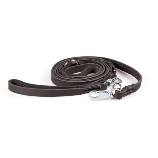 Feel Leather Braid Lærkobbel Multi Svart (1.8 X 300 cm)