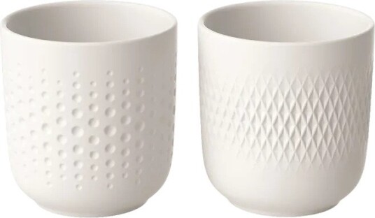 Villeroy & Boch Manufacture Collier kopp 2-pakning Hvit