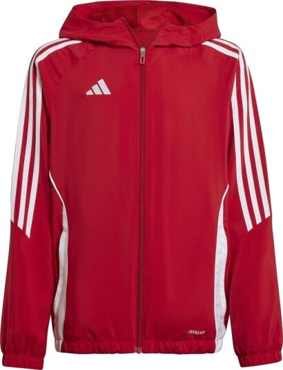 adidas Vindjakke Tiro 24 Rød/Hvit Barn størrelse 128 cm