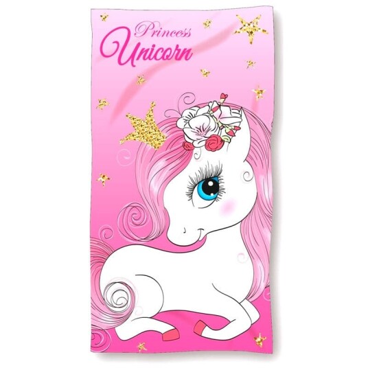Unicorn cotton beach towel