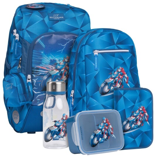 Beckmann Pakke Skolesekk 1.kl Blue Lightning Active Air FLX Beckmann Pakke Skolesekk 1.kl Blue Lightning Active Air FLX