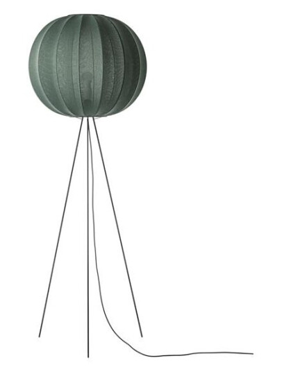 Made By Hand Knit-Wit Round Gulvlampe High Ø60 Tweed Green Made By Hand Knit-Wit Round Gulvlampe High Ø60 Tweed Green