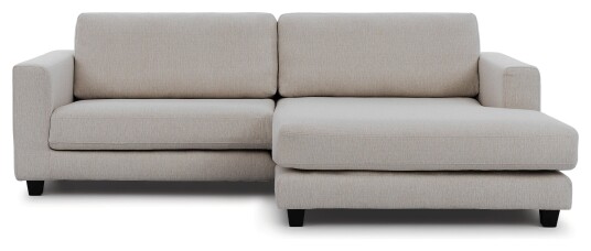 Juvila BILBAO Sofa m. bred sjeselong XL høyre, Lysegrå Unoliving