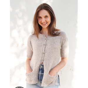 Daisy Lane Cardigan by DROPS Design Cardigan Strikkeoppskrift str. X X-Small