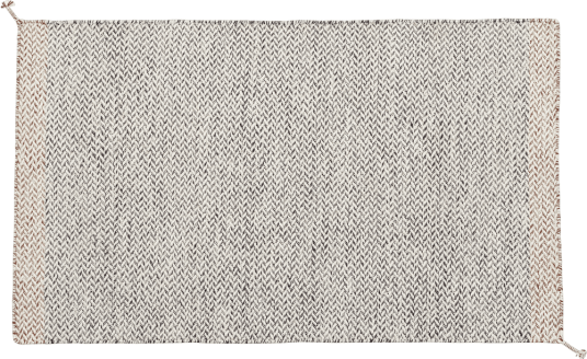 Muuto Ply teppe 85x140 cm Black white