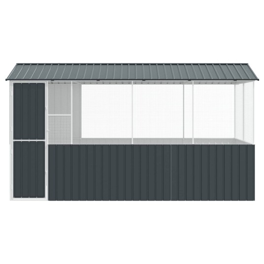 Fuglebur Antrasitt 410 x 210 x 230 cm Galvanisert Stål