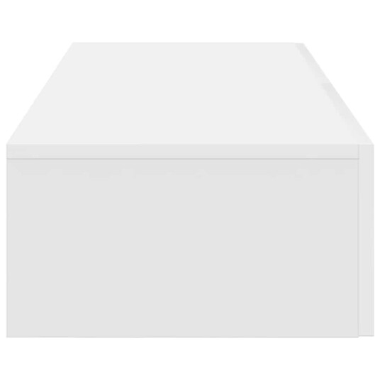  Vegghylle med skuffer hvit 100x36x19 cm konstruert tre 8721158650177