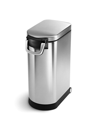 Simplehuman 35L ekstra stor dyrematbeholder brstet